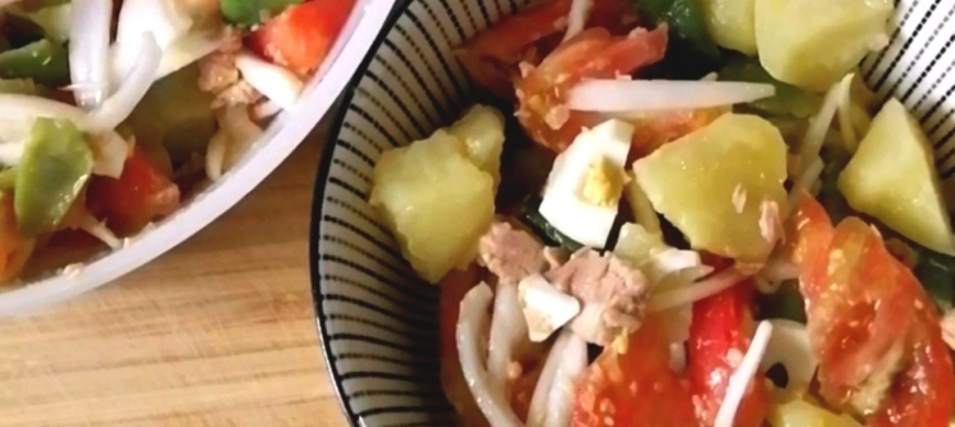 Receta fácil y veraniega con Thermomix®: Ensaladilla de verano de mi madre.