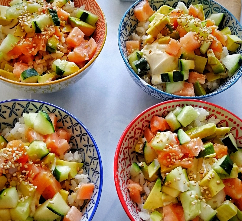 Ensalada de sushi con Thermomix