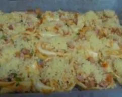 Step <p>Sacas la masa del vaso y la dejas reposar 30 min. hasta que doble volumen.</p> illustration