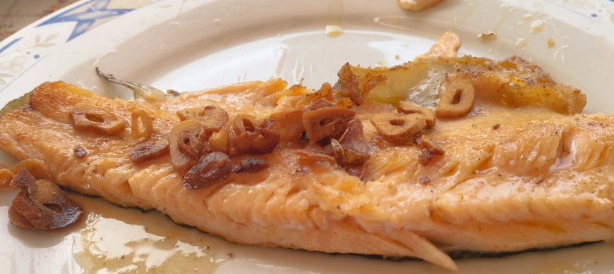 TRUCHA A LA ESPALDA CON THERMOMIX