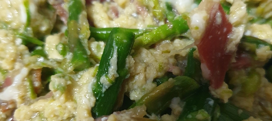CUIDATE CON THERMOMIX, REVUELTO DE ESPARRAGOS
