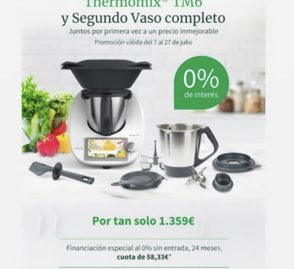 Thermomix® TM6 SIN INTERESES CON DOBLE VASO