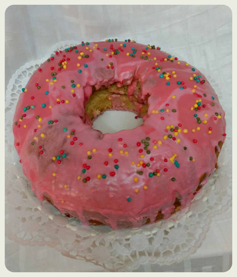 TARTA ROSQUILLA GIGANTE (doughnut) con Thermomix® 