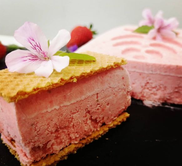 HELADO DE FRESAS CONGELADAS CON Thermomix®