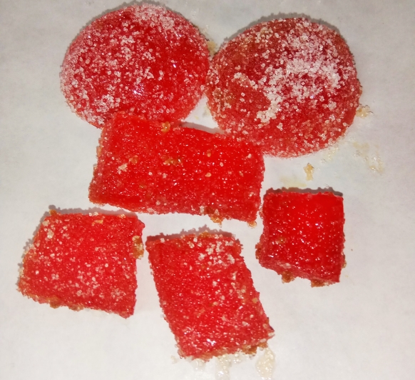 Gominolas de naranja y fresa