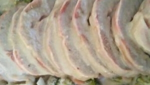 Pan de carne con verdura al vapor