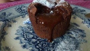 Volcán de chocolate con Thermomix®